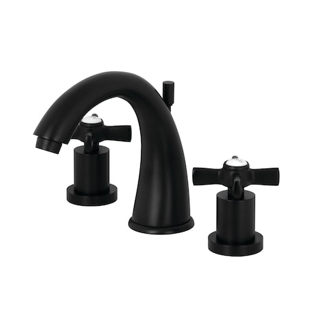 Kingston Brass 8" Widespread Bathroom Faucet, Matte Black KS2960ZX